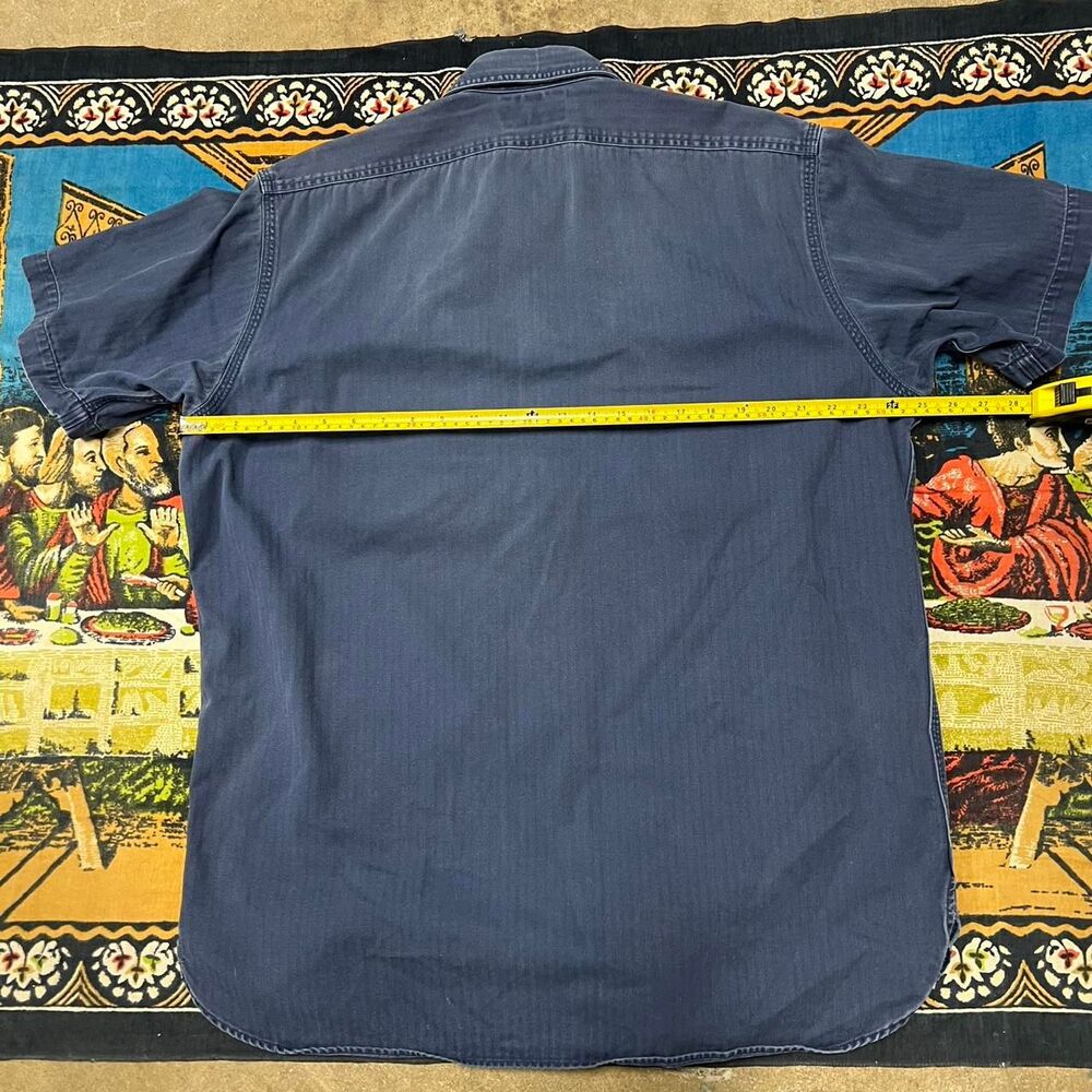 Ralph Lauren RRL Shirt Mens Large Workwear Military Utility Double RL Chore VTG - Picture 4 of 8